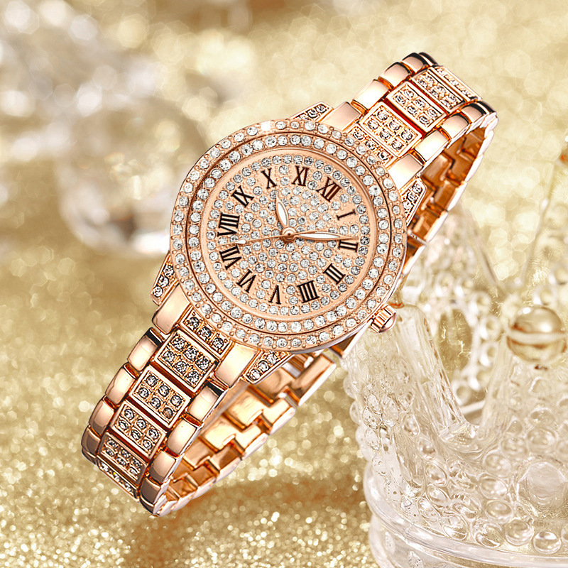 Luxury Watch Diamond - Orologio da polso squisito in cristallo