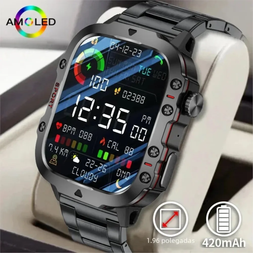 Luxury Watch In The World - Smartwatch Militare Originale per Uomo, Chiamate
