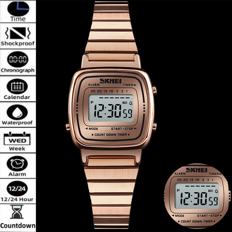 Perpetual Calendar Watch - Skmei Orologi digitali da donna Cinturino