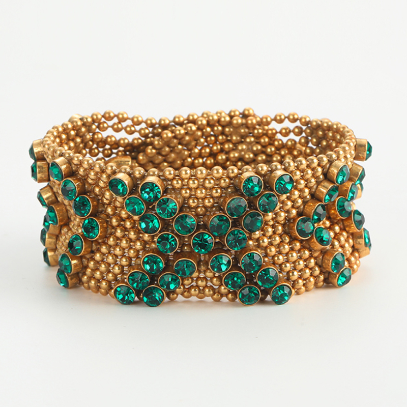 Bracciale vintage con strass v - Luxury Watch In Dubai recensione e prezzo