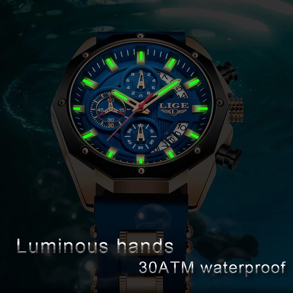 LIGE Moda Uomo Orologi Top Bra - Luxury Watch Investment recensione e prezzo