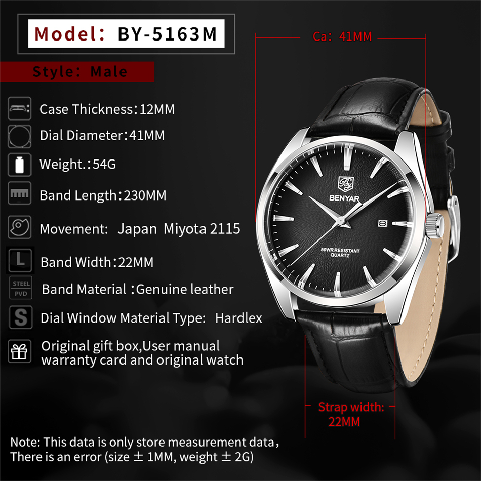 Benyar 5163 Orologi da polso m - Luxury Watch Investment recensione e prezzo