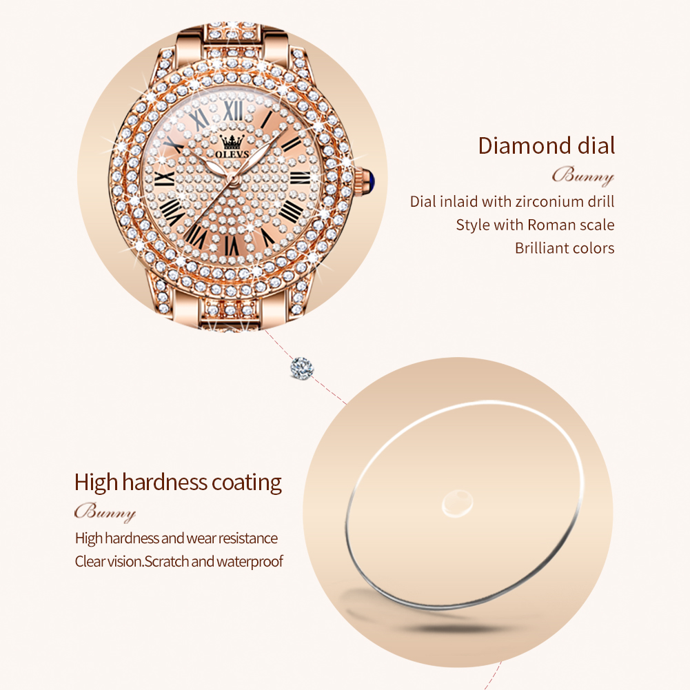 OLEVS 9943 Orologio al quarzo  - Luxury Watch Diamond recensione e prezzo